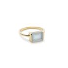 Margaret Elizabeth - Channel Set Ring Aqua Chalcedony