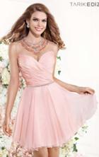Tarik Ediz - Illusion Jewel A-line Cocktail Dress 90377