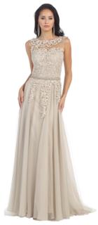 Long Sleeve Lace Shirred Dress