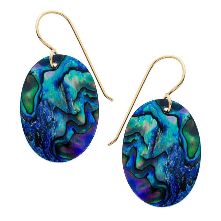 Heather Hawkins - Oval Abalone Earrings