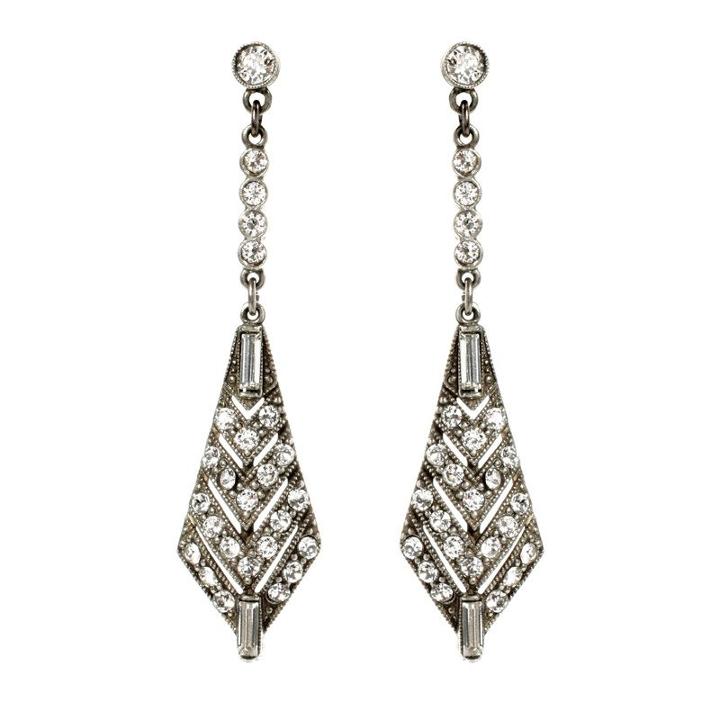 Ben-amun - Belle Epoque Triangular Earrings
