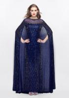 Primavera Couture - 1984 Embellished Illusion Jewel Sheath Dress