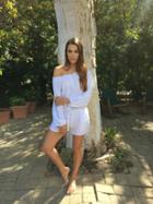 Wolf Romper In White