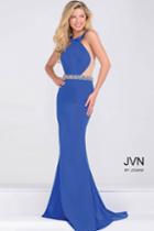 Jovani - Jersey High Neck Fitted Dress Jvn48492