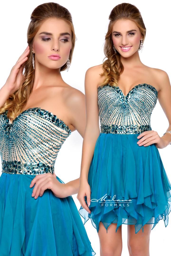 Milano Formals - E1745 Short Dresses