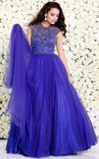 Shail K - Renaissance Jewel Illusion A-line Gown With Lattice Beadwork 4041