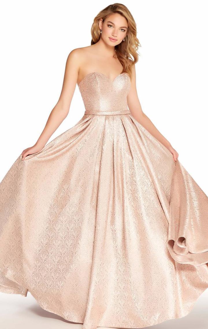 Alyce Paris - 60126 Strapless Fitted Pleated Evening Gown
