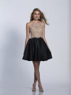Dave & Johnny - A5406 Beaded Two Piece Pleated Cocktail Dress