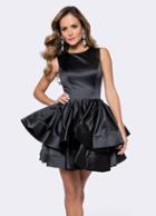 Ashley Lauren - 4045 Pleated A-line Cocktail Dress