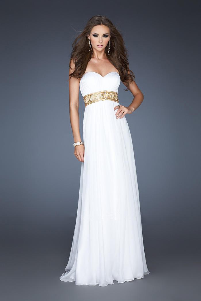 La Femme - Strapless Sweetheart Long A-line Dress 18379