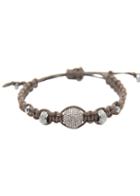 Heather Gardner - Espresso Macrame Diamond Bracelet