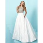 Tiffany Designs - Long Prom Dress With Beaded Bodice And V-back 16253
