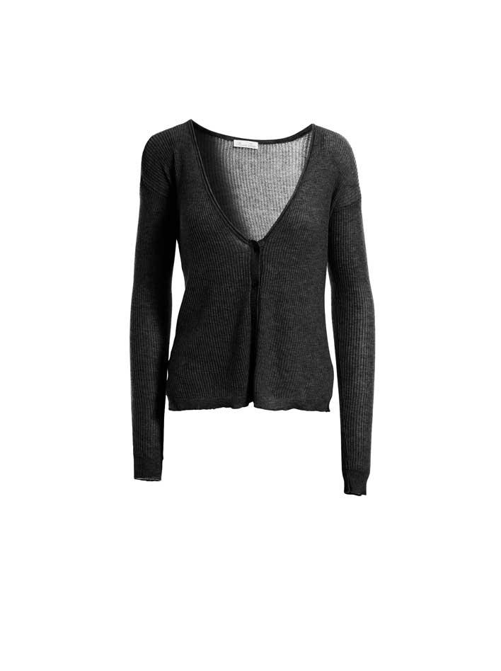 Minnie Rose - Frayed Fringe Chanel Cardigan