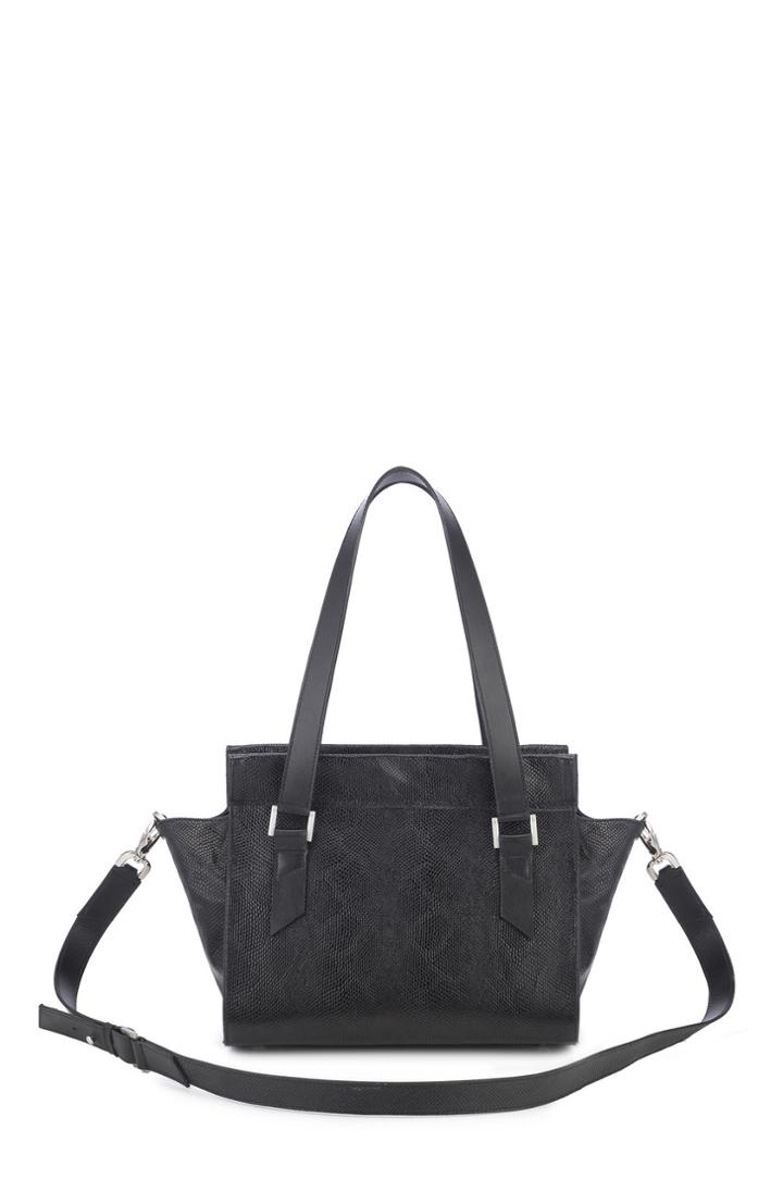 August Handbags - The Hakone - Black Lizard