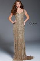 Jovani - 57791 Beaded Sweetheart Fitted Evening Gown