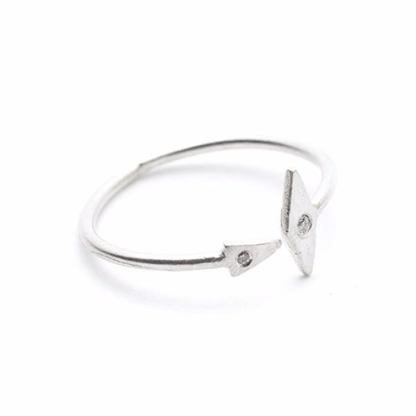 Vanessa Lianne - Inez Arrow Ring With Diamonds