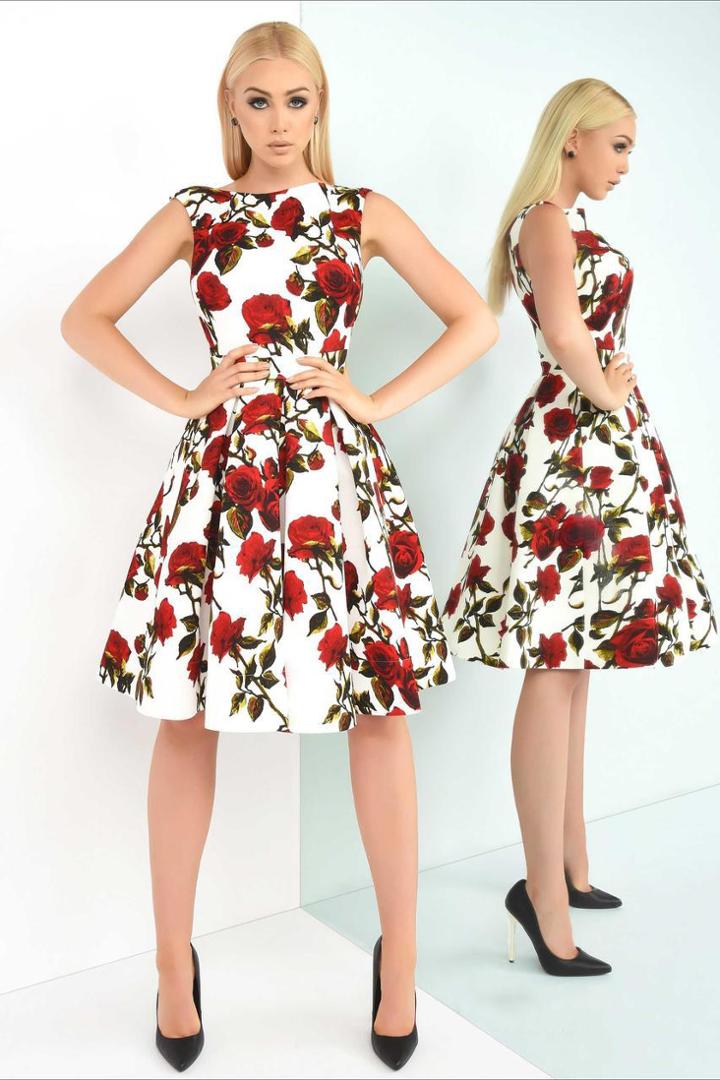 Ieena Duggal - Cap Dress Style 25300i