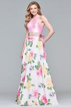 Faviana - 10047 Two-piece Oversized Bow A-line Gown