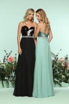 Zoey Grey - 31268 Strapless Sequined Chiffon Evening Dress