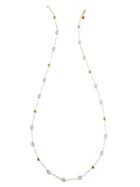 Tresor Collection - Rainbow Moonstone Long Necklace In 18k Yellow Gold