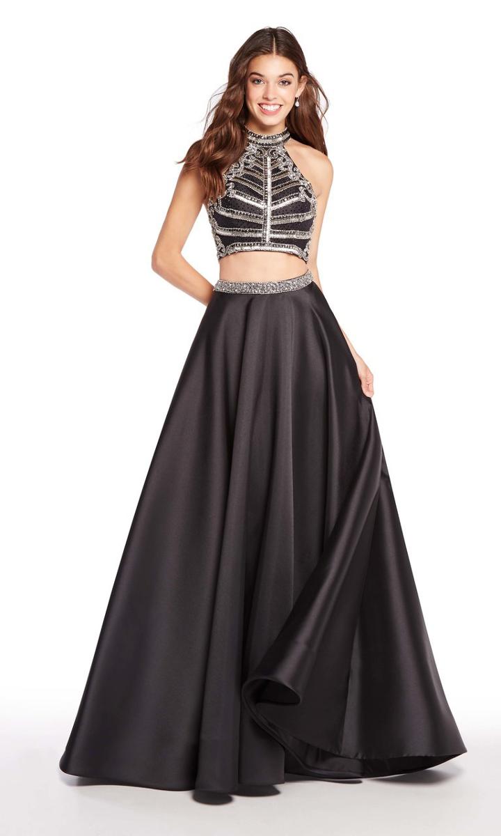 Alyce Paris - 60195 Beaded High Halter Neck Two-piece Ballgown