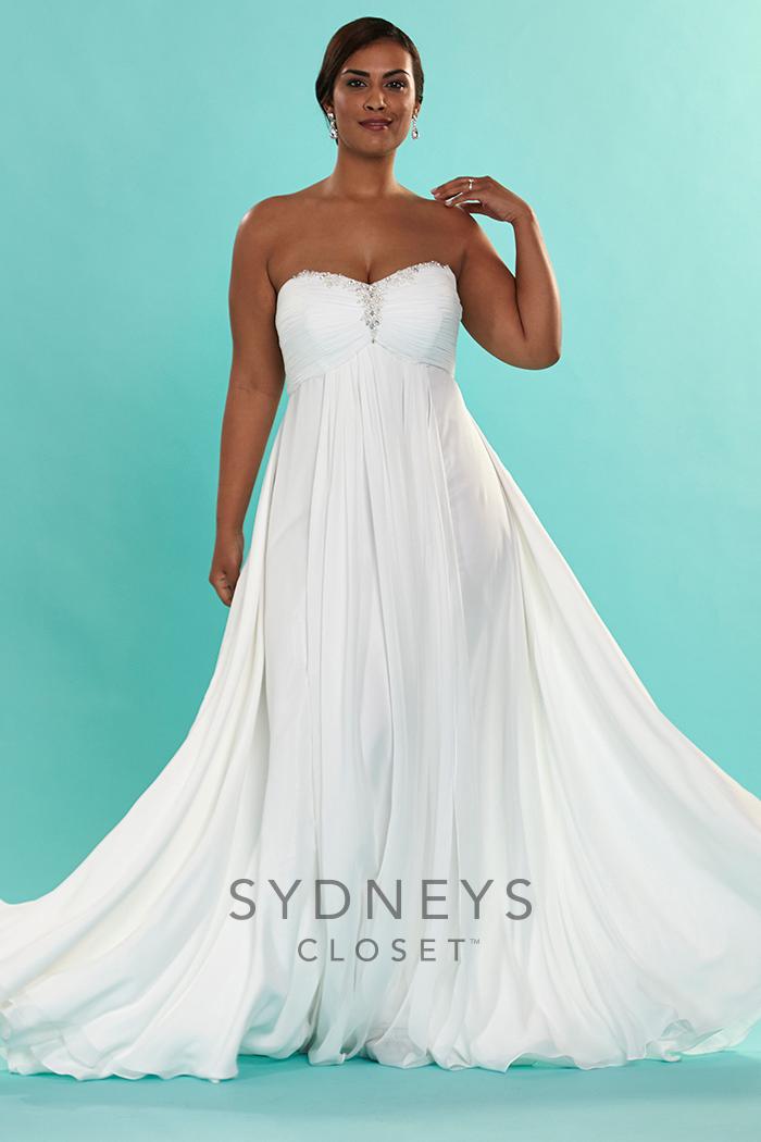 Sydney's Closet - Sc5064 Dress In Diamond White