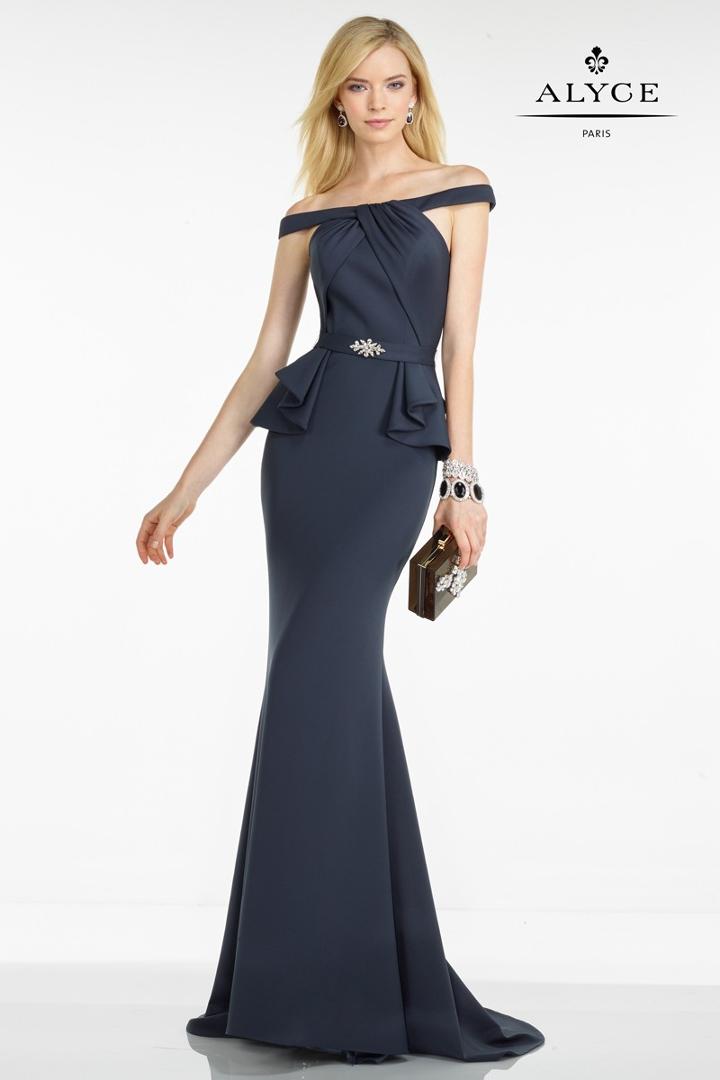 Alyce Paris Black Label - 5750 Dress In Graphite