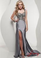 Jasz Couture - 4866 Dress In Ice Gray