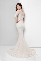 Terani Evening - Elegant Long-sleeve Lacy Mermaid Gown 1712m3434