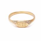 Vanessa Lianne - Diamond 'wtf' Signet Ring