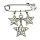 Ben-amun - Rock Star Small Crystal Safety Pin