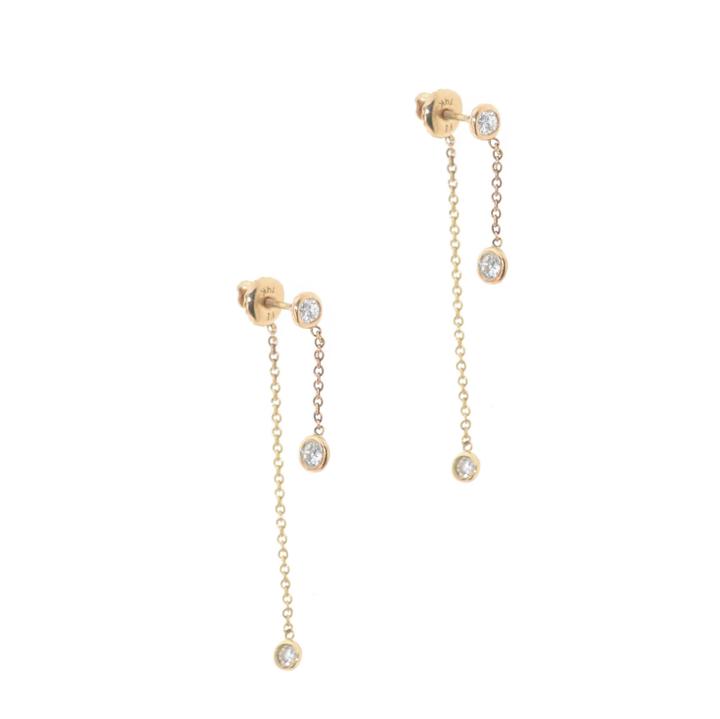 Mabel Chong - Front And Back Diamond Earrings