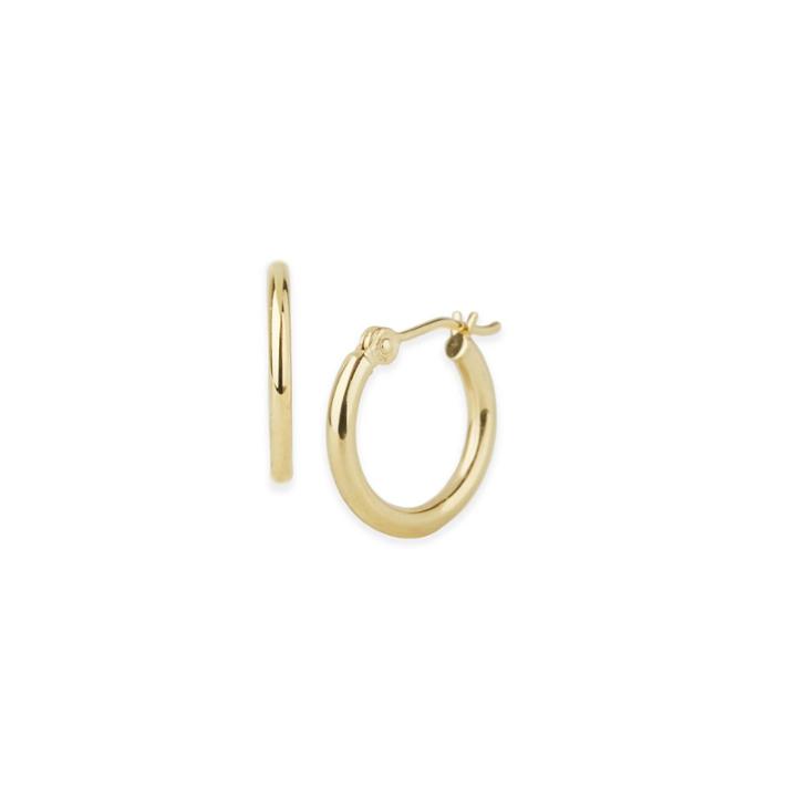 Elizabeth Buenaventura - Small 2 Mm Gold Hoops