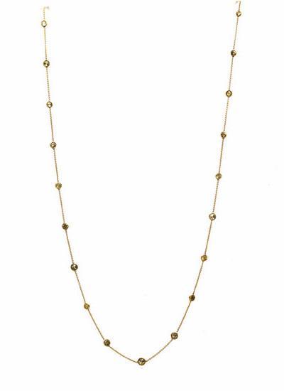 Tresor Collection - Yellow Diamonds Necklace In 18k Yellow Gold