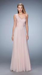 La Femme - 20639 Weaved Asymmetrical Bodice Gown