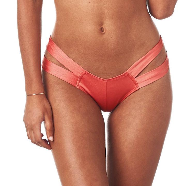 Montce Swim - Coral Shimmer Added Coverage Euro Bottom