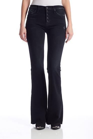 Hudson Jeans - Whr521dfp Jodi High Waist Raw Hem Flare In Hardline