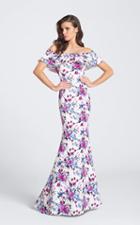 Ellie Wilde - Ew21755 Off-shoulder Floral Prom Dress