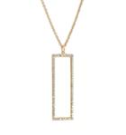 Rachael Ryen - Long Pave Rectangle Gold