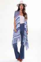Goddis - Goddis Easy Rider Sleeveless Cape In Mailbu