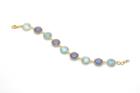 Tresor Collection - 18k Yellow Gold Bracelet With Aquamarine & Calcidony