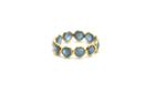 Tresor Collection - Gemstone Stackable Ring In 18k Yellow Gold Aquamarine