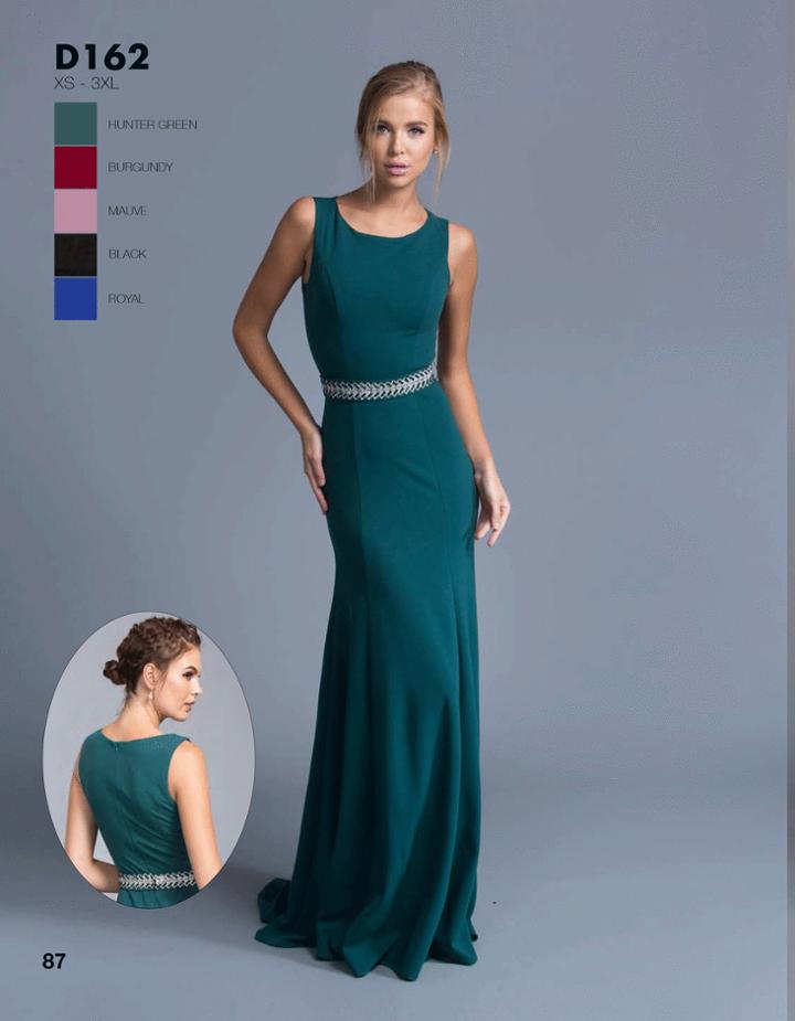 Aspeed - D162 Chic Long Formal Sleeveless Sheath Dress