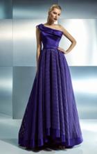 Beside Couture - Ch1655 Precise Contrasts One Shoulder Gown