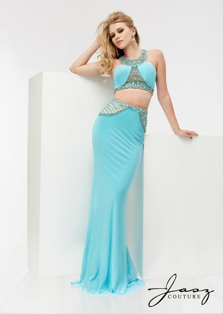 Jasz Couture - Two-piece Crystal-encrusted Dress 5954