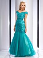 Clarisse - 2810 Lace Off Shoulder Mermaid Dress