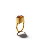 Lori Kaplan Jewelry - Large Faceted Golden Citrine Ring