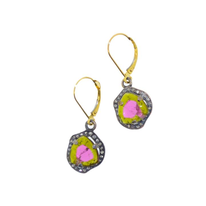 Mabel Chong - Watermelon Tourmaline Earrings-wholesale