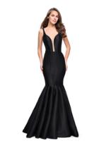 La Femme - 24773 Deep Sweetheart Neckline Net Mermaid Gown