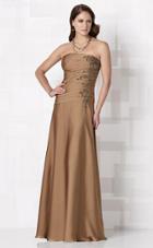 Cameron Blake By Mon Cheri - 212681 Long Dress In Bronze